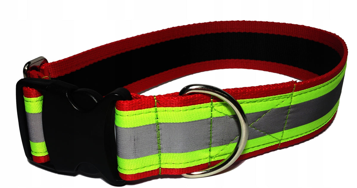 STRONG REFLECTIVE DOG COLLAR SIZE.45-70 CM/50MM