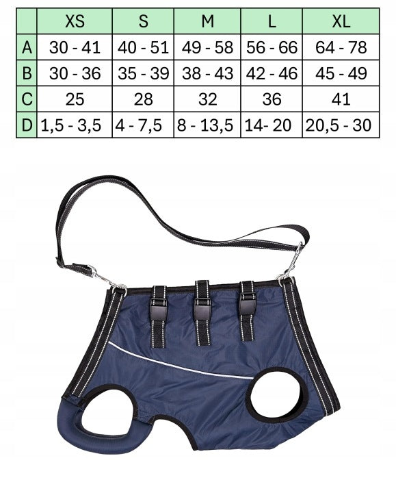 STRONG REHABILITATION HARNESS FOR DOG CARRIER LIFTING HARNESS S Size S
