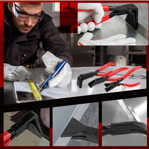 STRONG ROOFING PLIERS BENDING FORCEPS SHEETS STRAIGHT BENT 3PCS. Manufacturer code 85454D984A-Y01