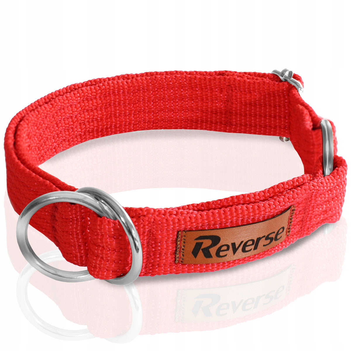 STRONG SEMI-CLAMP DOG COLLAR ADJUSTABLE WEBBING CLAMP 30-45 M Brand Reverse