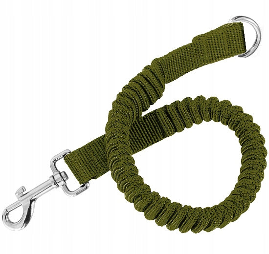 STRONG SHOCK ABSORBER FOR TRAINING LEASH FOR A PUTTING DOG FLEXIBLE LEASH Manufacturer code SM-AMORkhaki