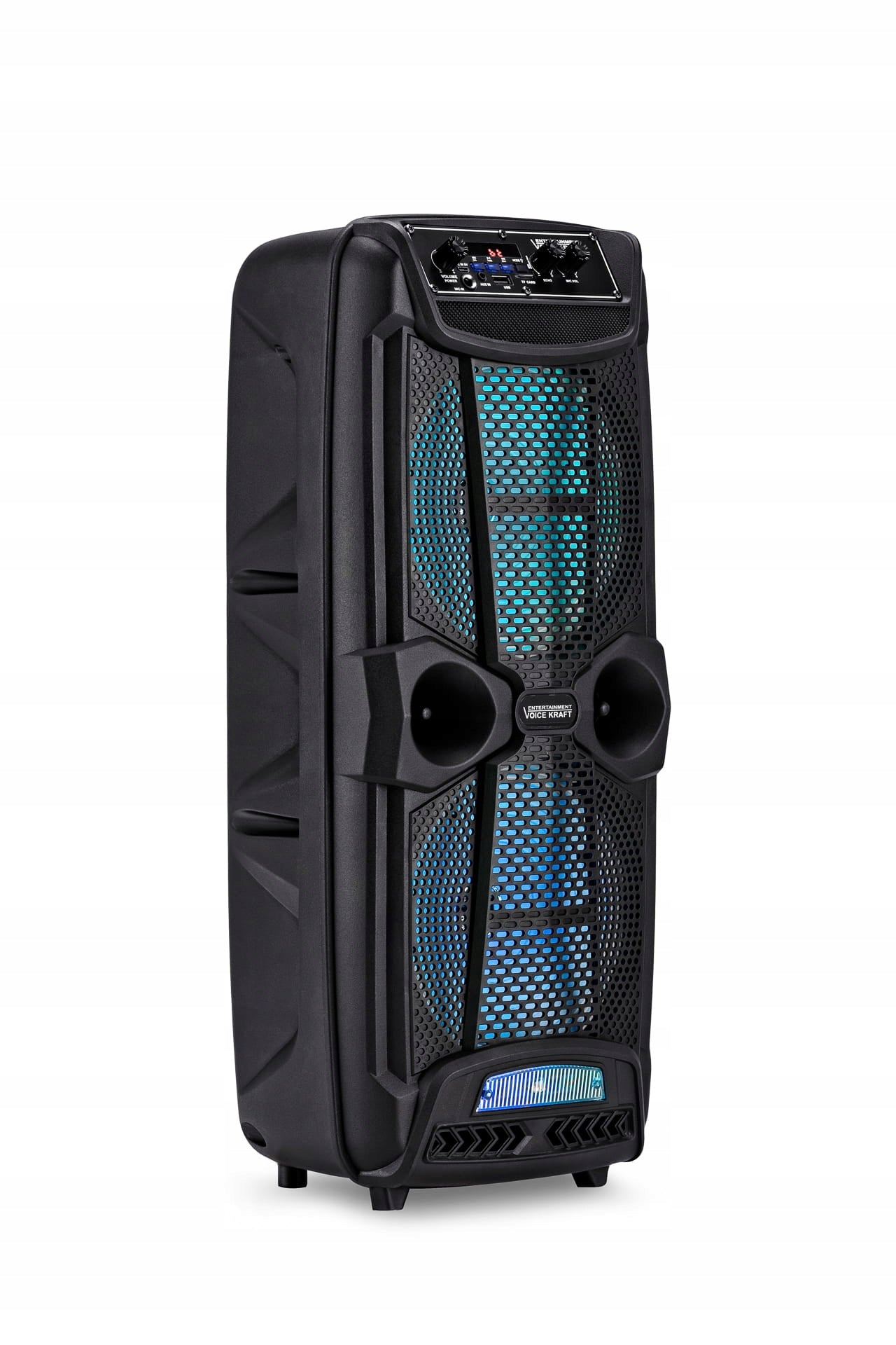 STRONG SPEAKER COLUMN 600W PORTABLE BLUETOOTH USB SD + MICROPHONE Batteries included yes