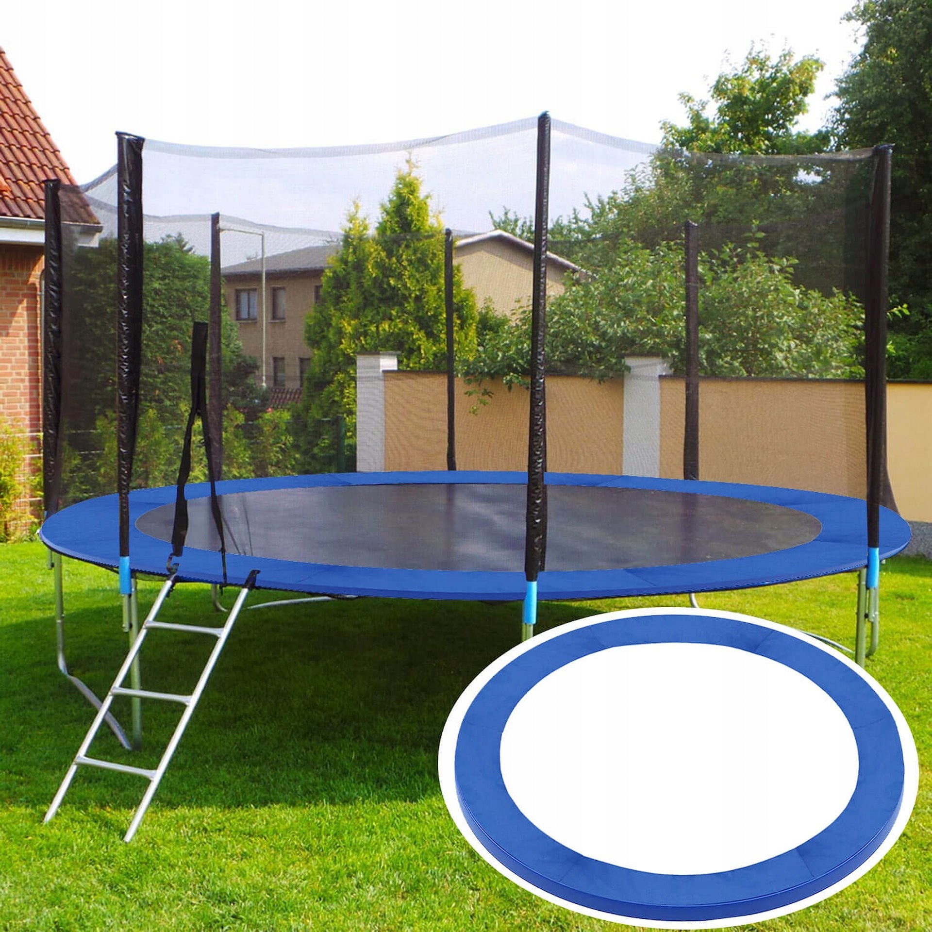 STRONG SPRING COVER FOR TRAMPOLINE 244-252 cm 8FT FOR SPRINGS THICK Manufacturer code TP-8FT 244 CM BLUE