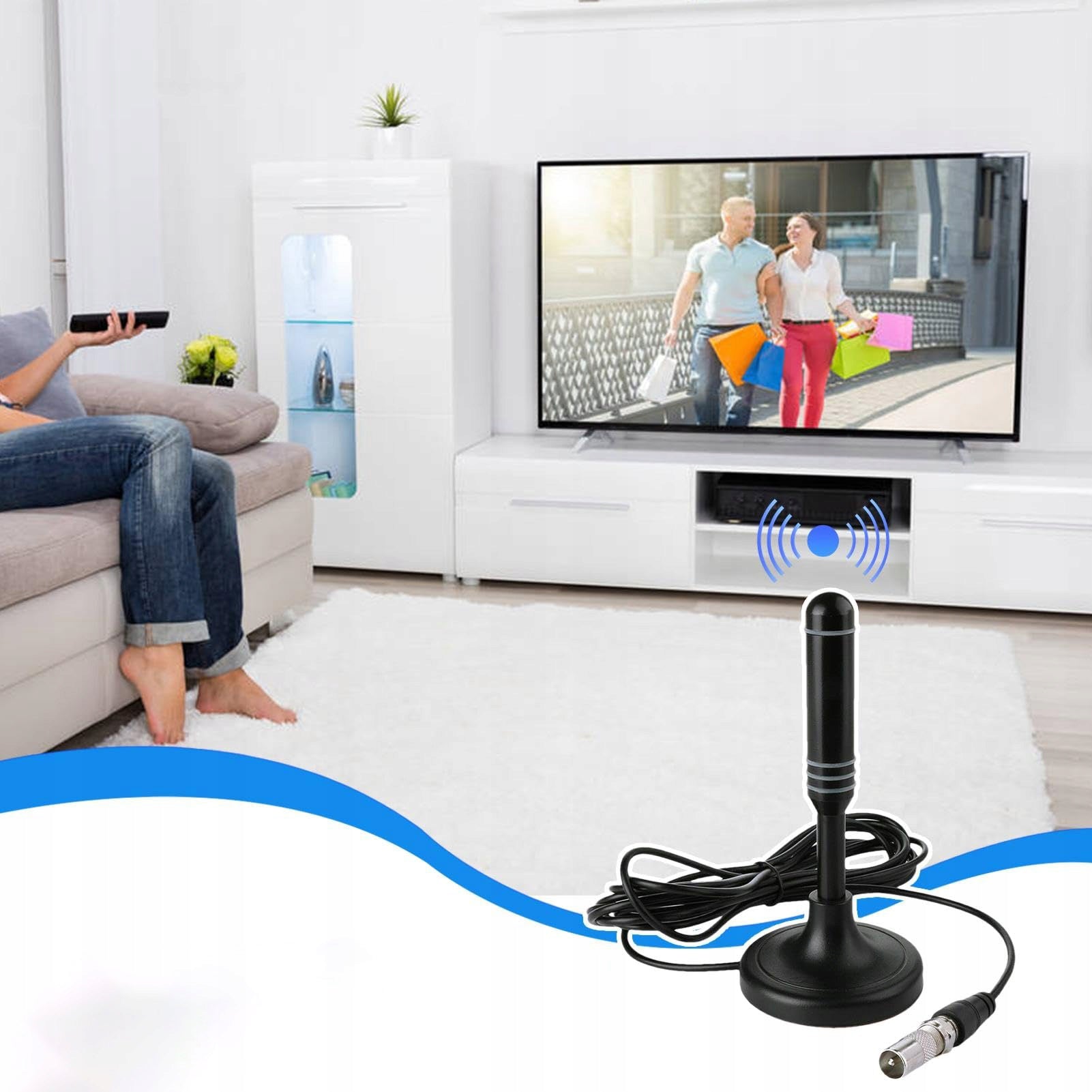 STRONG STANDING FM RADIO ANTENNA FOR HOME THEATER TOWER RADIO PHONE Packaging status original