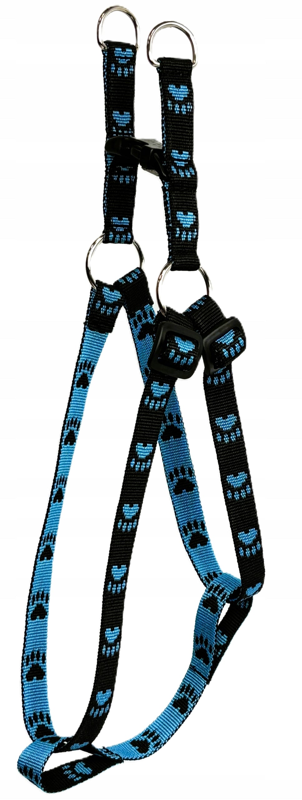 STRONG STEP-IN DOG HARNESS SIZE M PAW TAPE BLACK-BLUE EAN (GTIN) 5906492826577