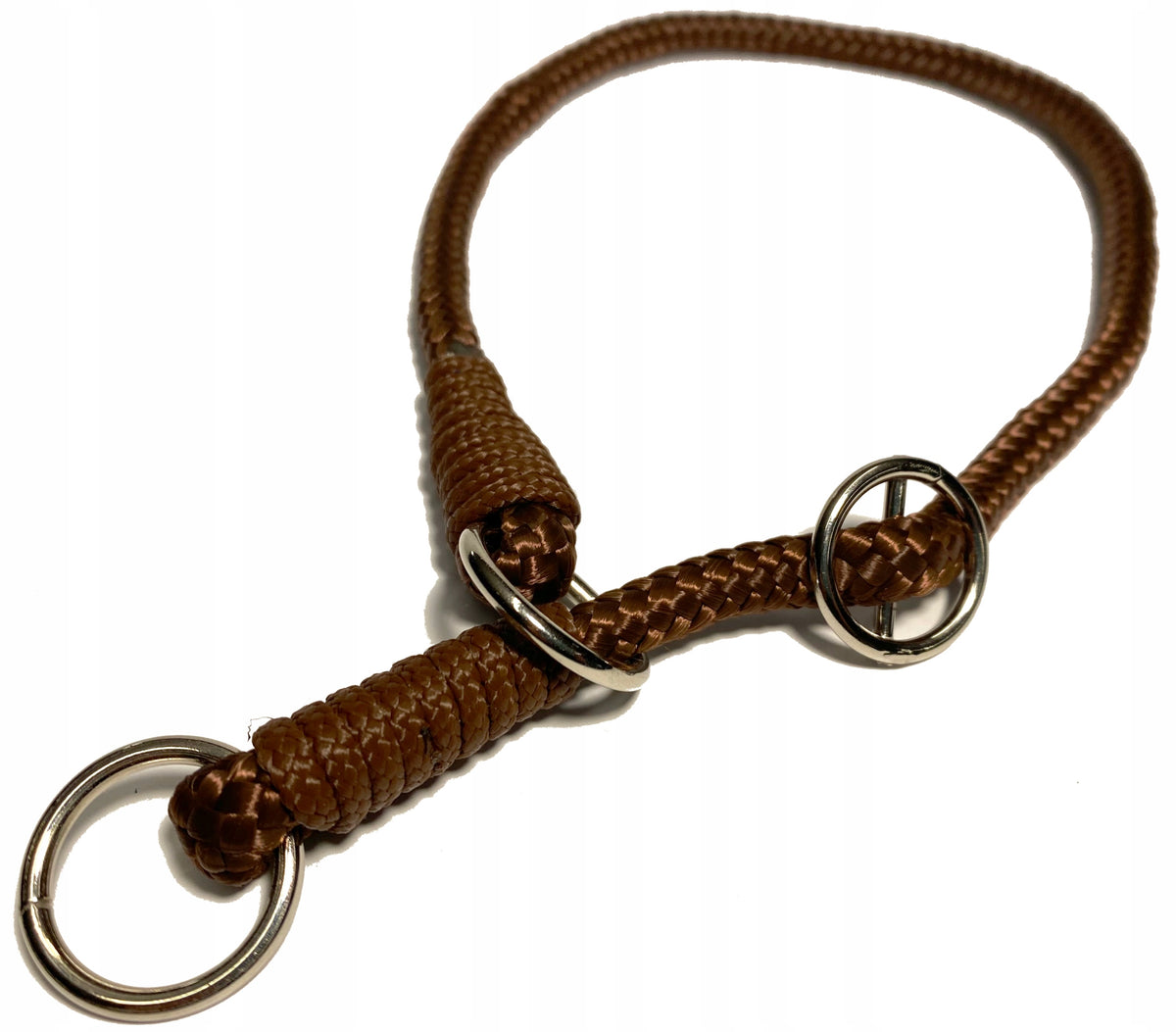 STRONG STRAIGHT LEASH FOR DOG 150 CM/ ø 8 ROPE WITH CIRCLE BROWN Manufacturer code 5906492825174