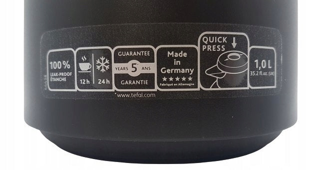 STRONG THERMOS TEFAL WARM COLD WATER JUG FOR HOME ON TERRACE BLACK 1L Brand Tefal