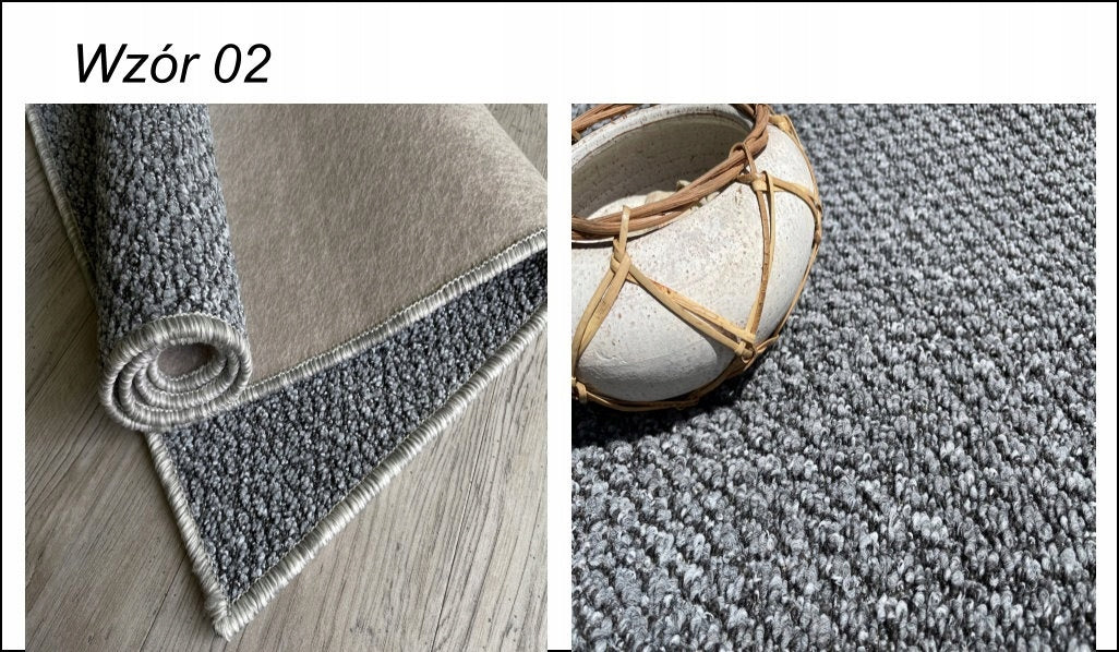 STRONG WOVEN STRING CARPET 200X200 2X2 SMART GREY Length 200 cm