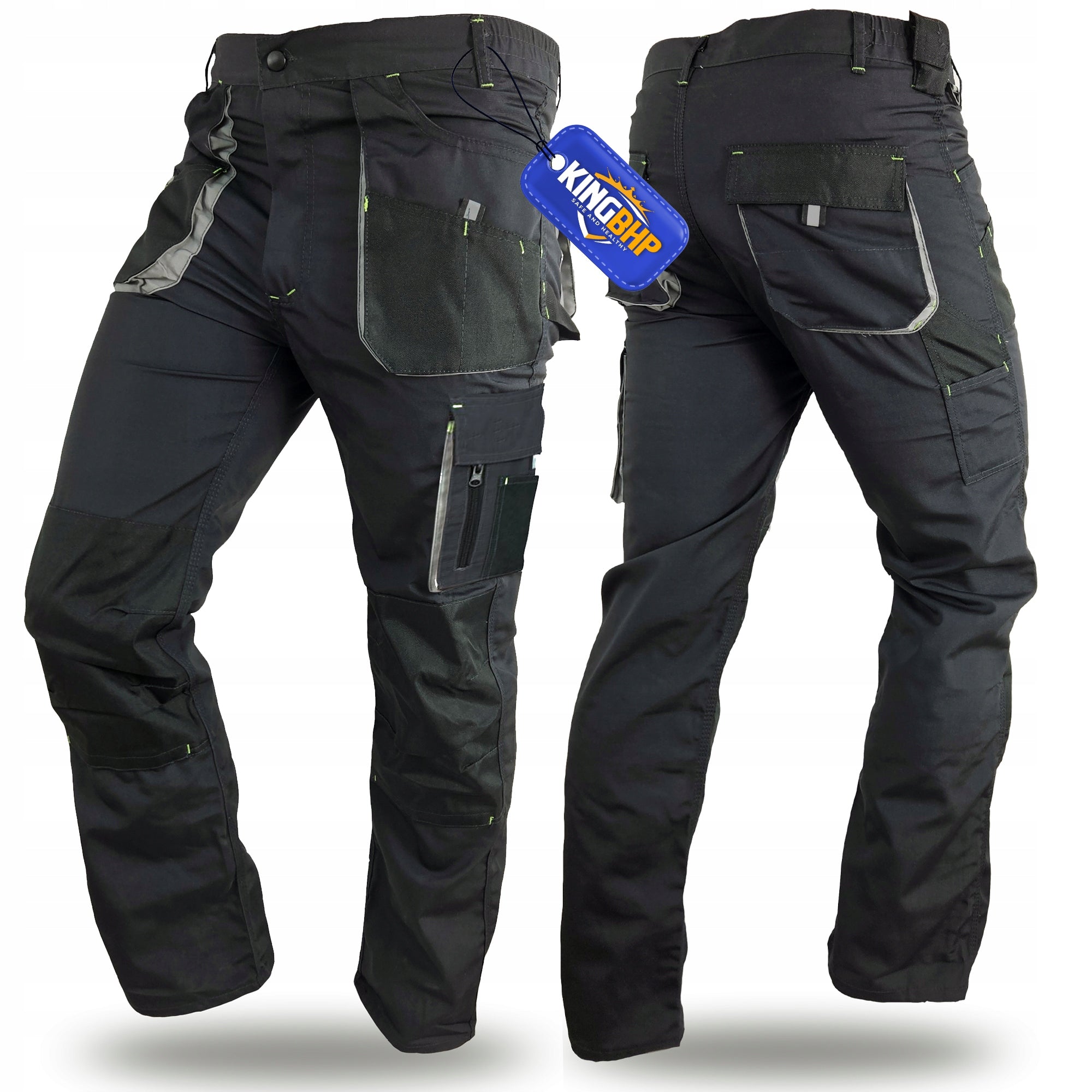 STRONG Work Pants Men's BASIC ECO REINFORCED Protective Health and Safety OXFORD 600