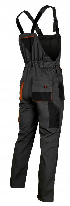 STRONG Work Pants OVERALLS CLASSIC ORANGE REINFORCED OXFORD600 Manufacturer code Ogrodniczki CLASSIC ORANGE
