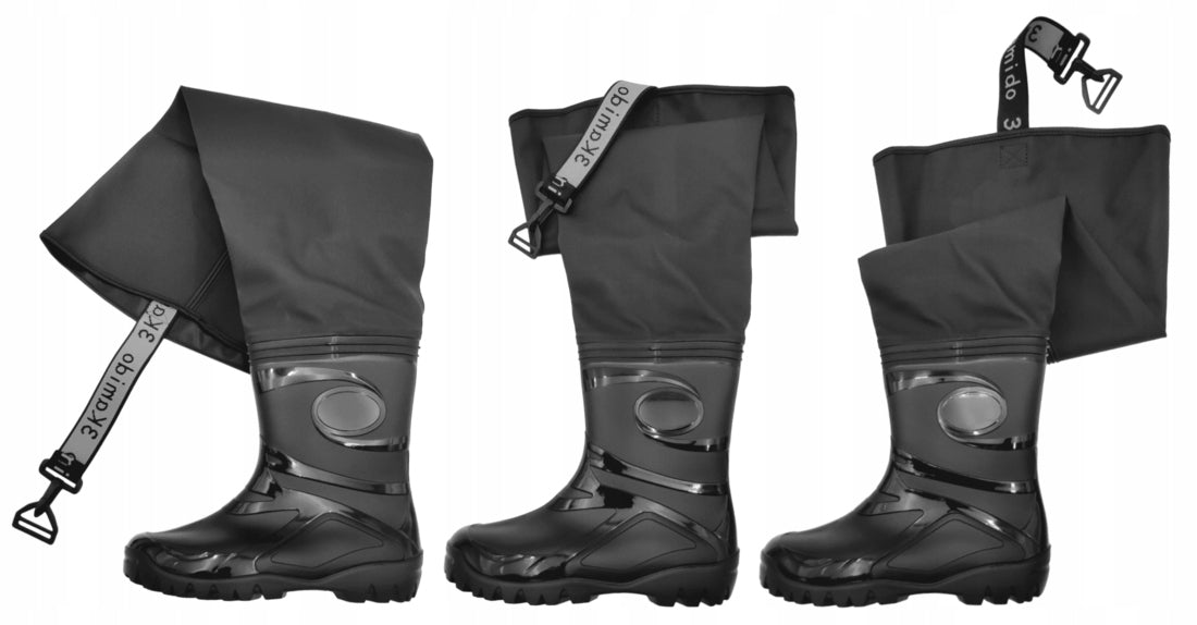 STRONG YOUTH FISHING WADERS BLACK PVC KAMIDEX 3KAMIDO 36 Model 5902627425493