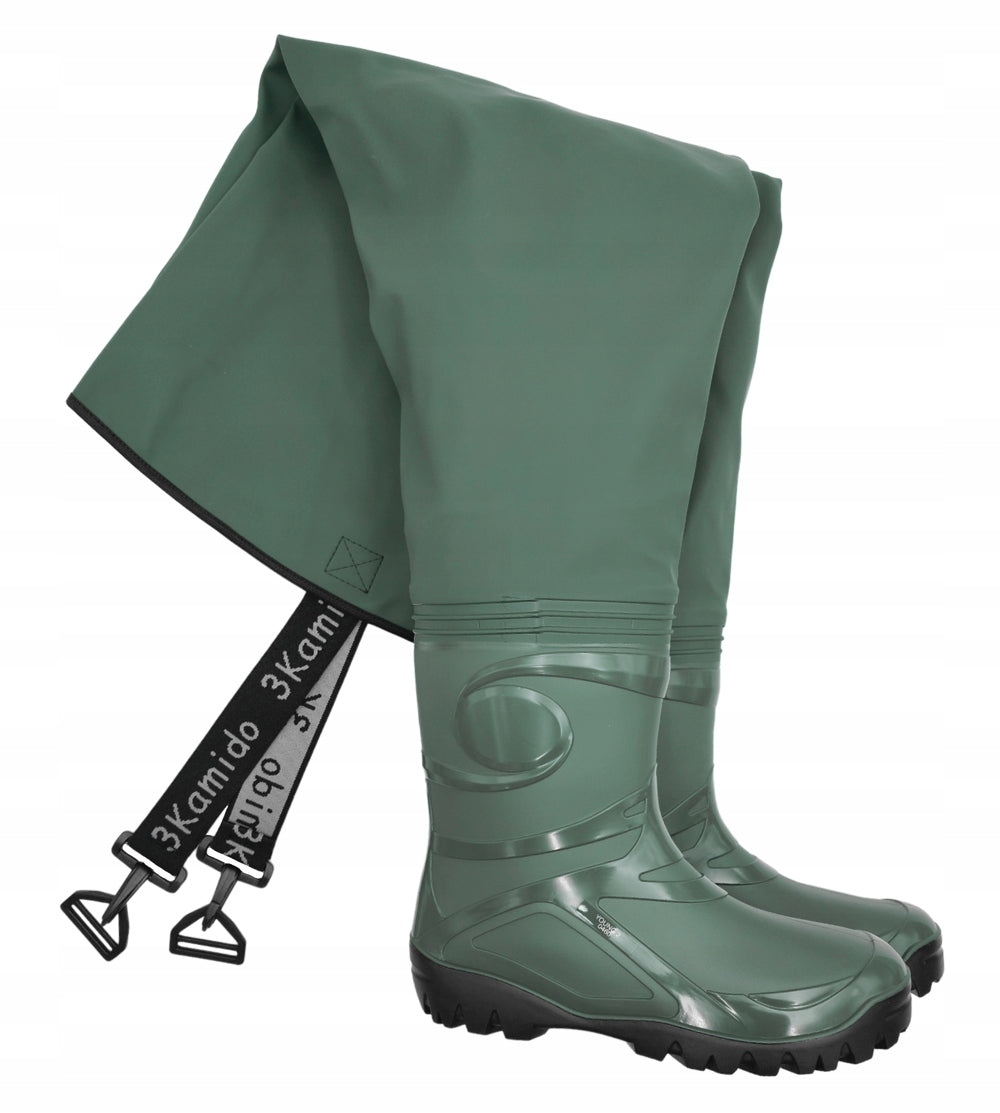 STRONG YOUTH FISHING WADERS GREEN 3KAMIDO 39 Color green