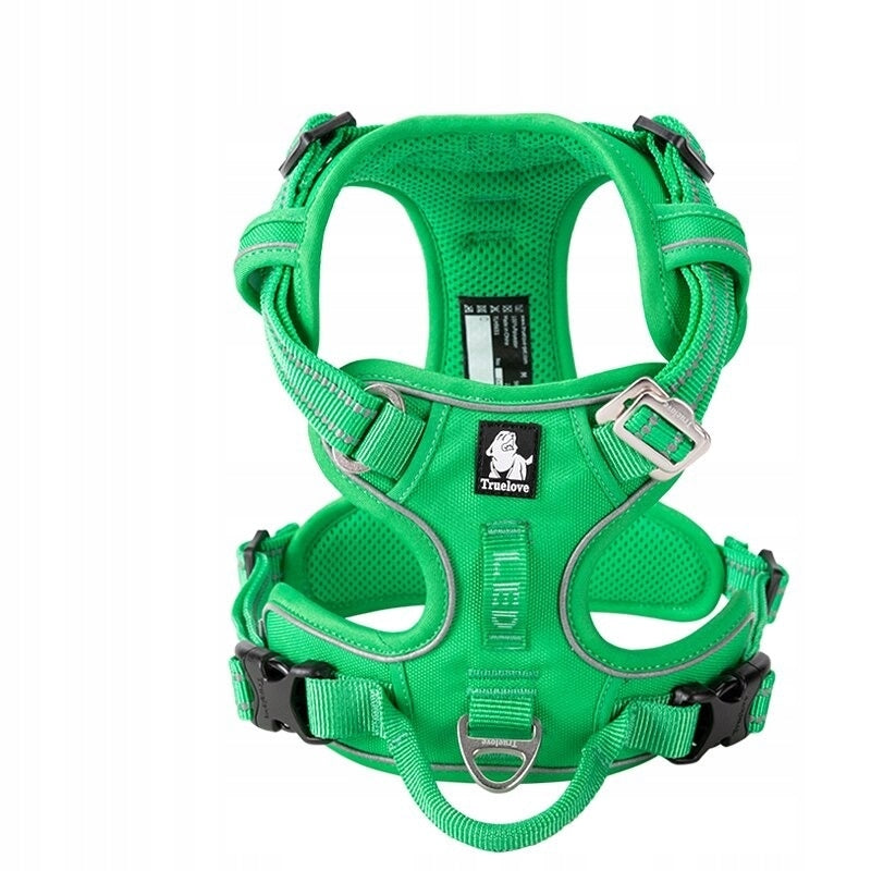 STRONG dog harness GUARD Front Line Premium TRUELOVE easy walk GREEN S Brand Truelove