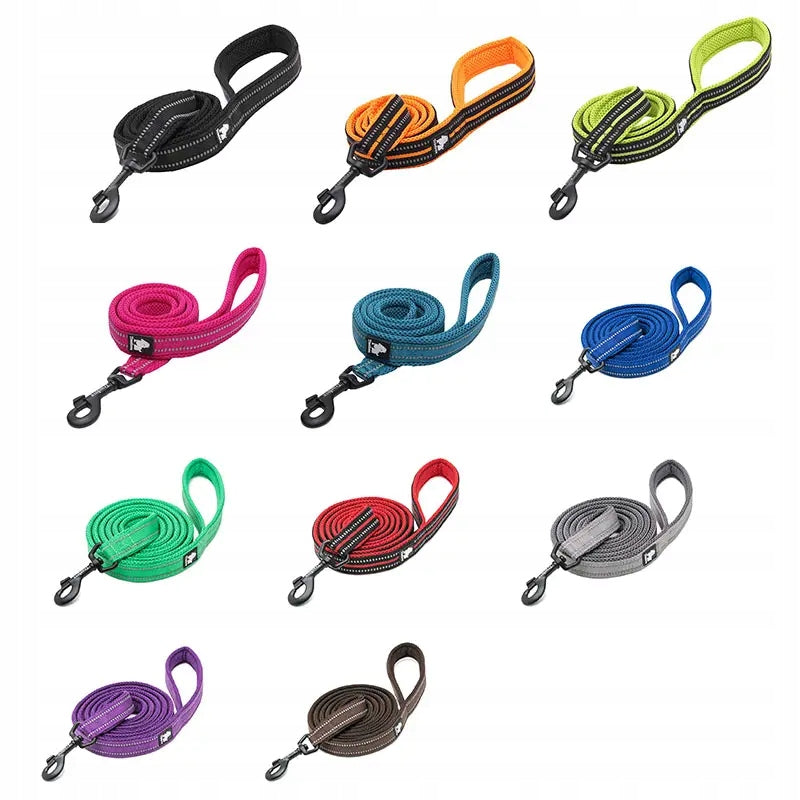 STRONG dog leash REFLECTIVE PINK Truelove 200cm M Maximum leash length 2 m
