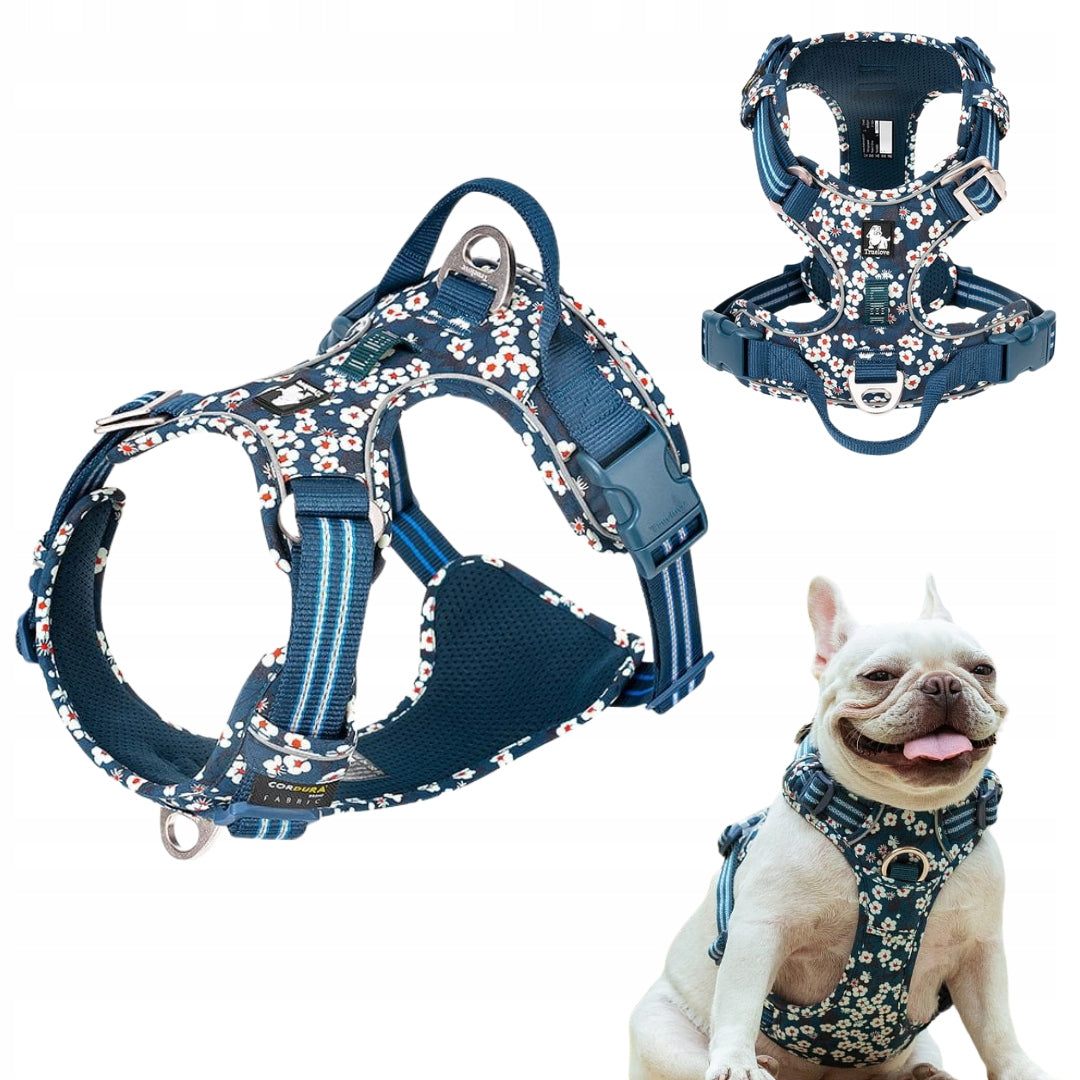 STRONG harness guard for dog pulling easy-walk TRUELOVE Blossom S dachshund