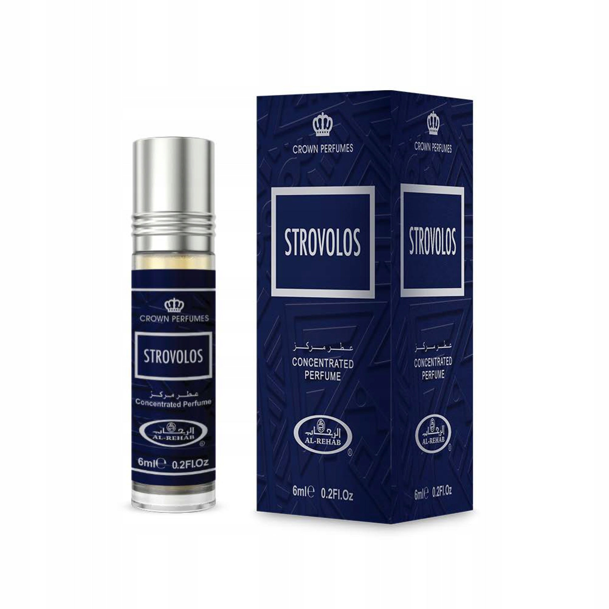 STROVOLOS ARABIC PERFUME IN CITRUS OIL MALE MINT 6 ml AL REHAB Packaging status original