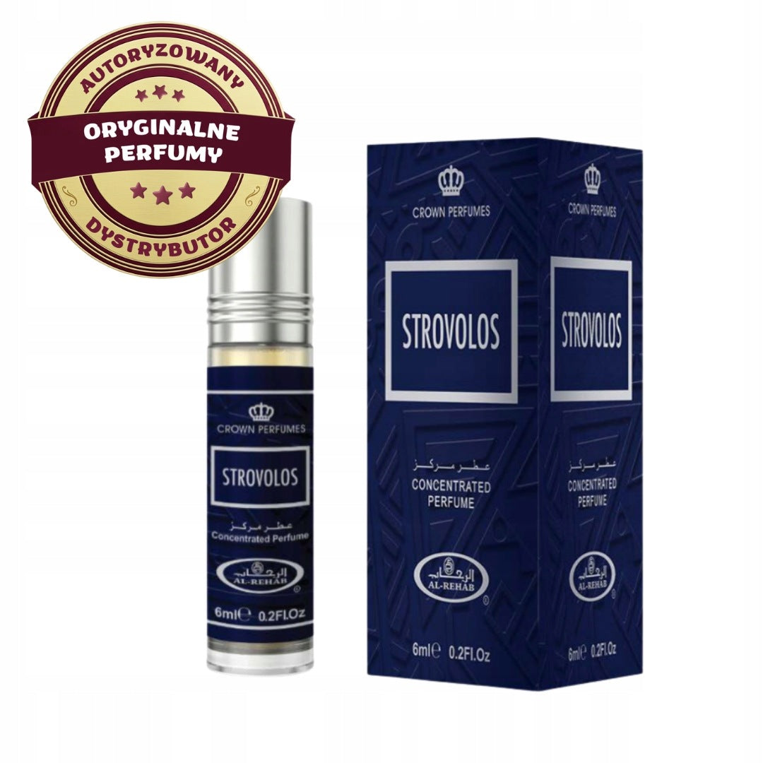STROVOLOS ARABIC PERFUME IN CITRUS OIL MALE MINT 6 ml AL REHAB