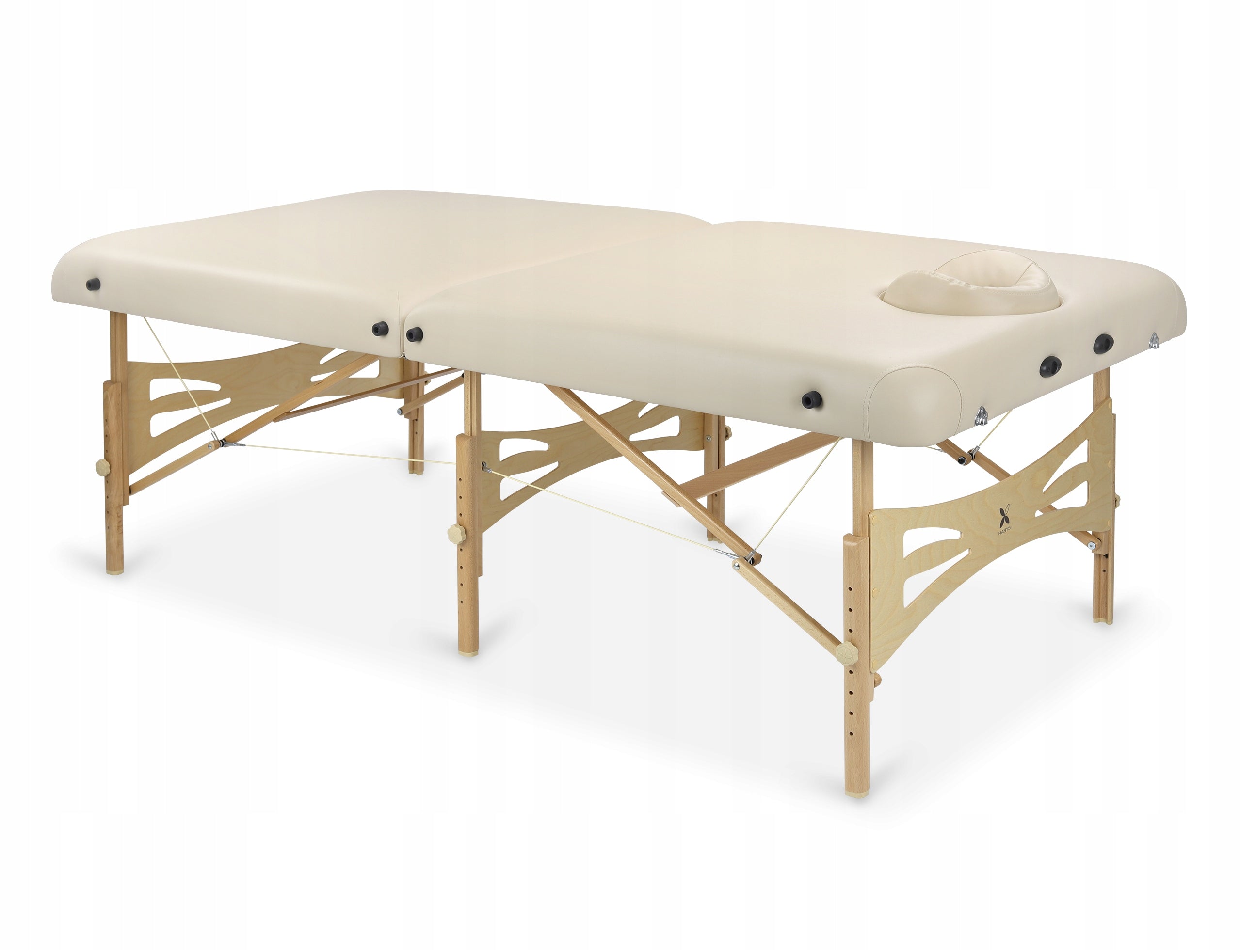 STRUCTURAL INTEGRATION TABLE FOLDING WOODEN FACE HOLE HABYS Color brown