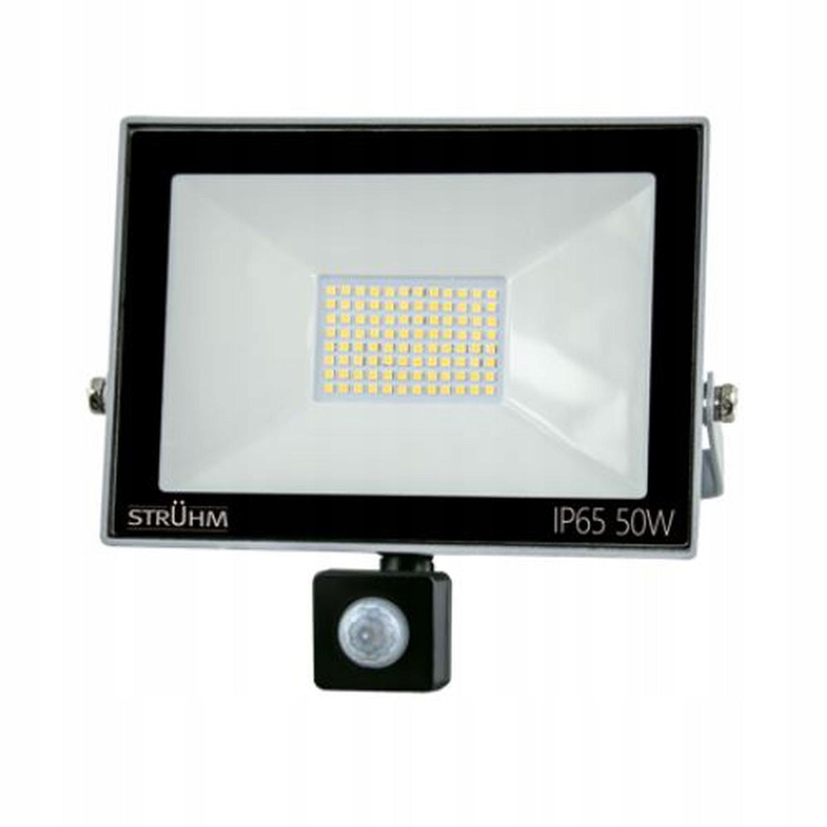 STRUHM Floodlight halogen motion sensor KROMA LED S 100W GREY NW 03608