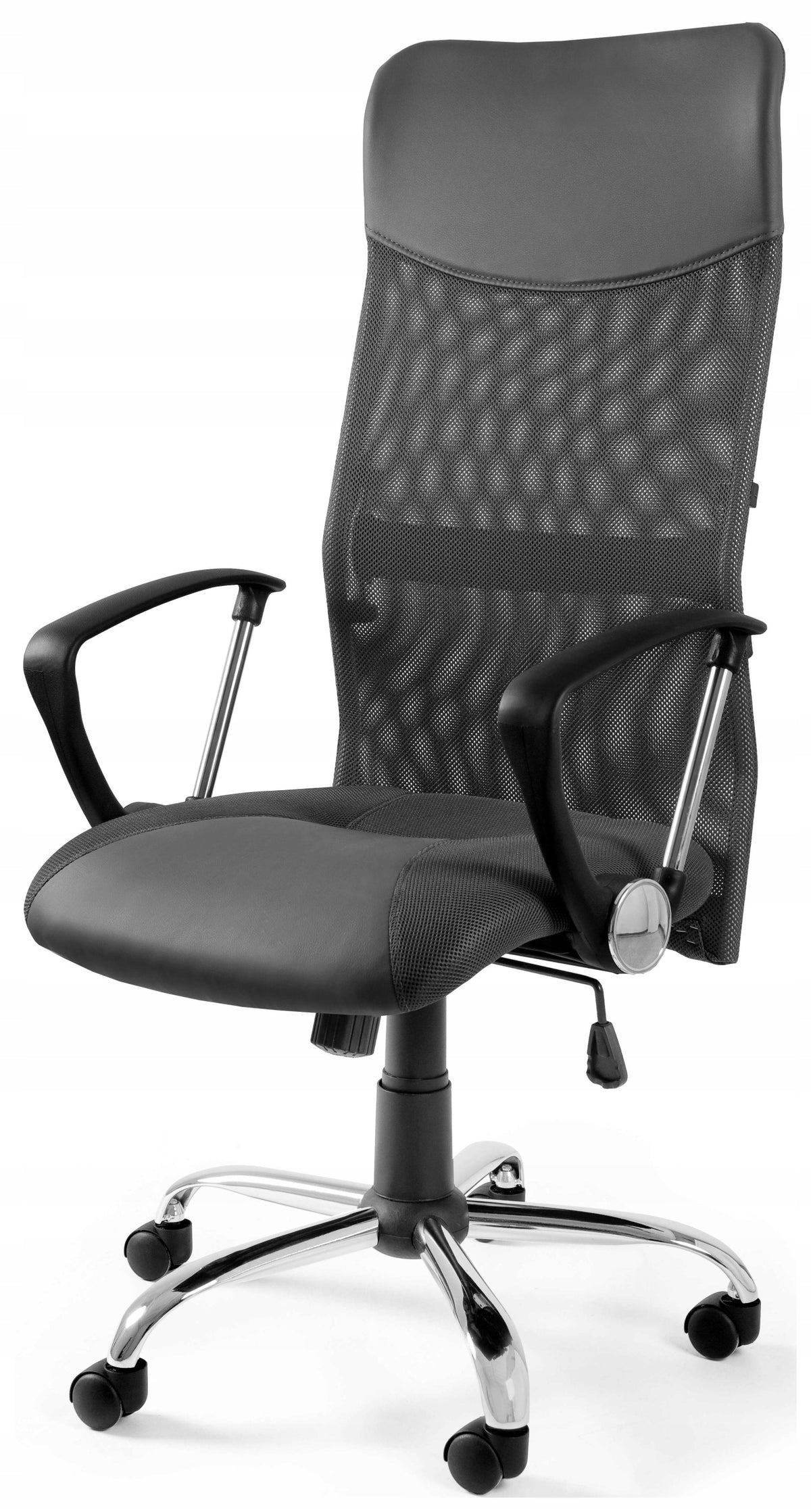 STRYKER Office Chair Grey Swivel Mesh Wide Adjustable Packaging status original
