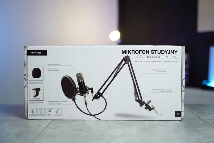 STUDIO MICROPHONE + TRIPOD HYKKER 210230-PSM Manufacturer code Mikrofon Youtubera