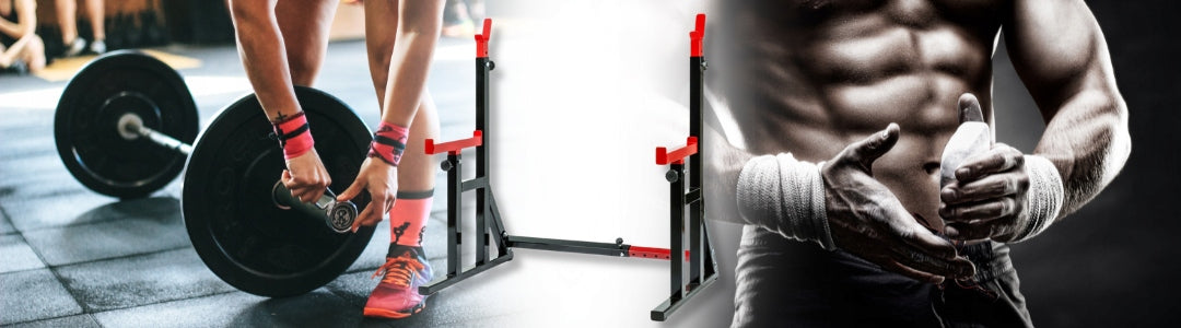 STURDY Barbell Rack with Belay Two Piece Barbell Combined 280 kg Maximum rack load 280 kg