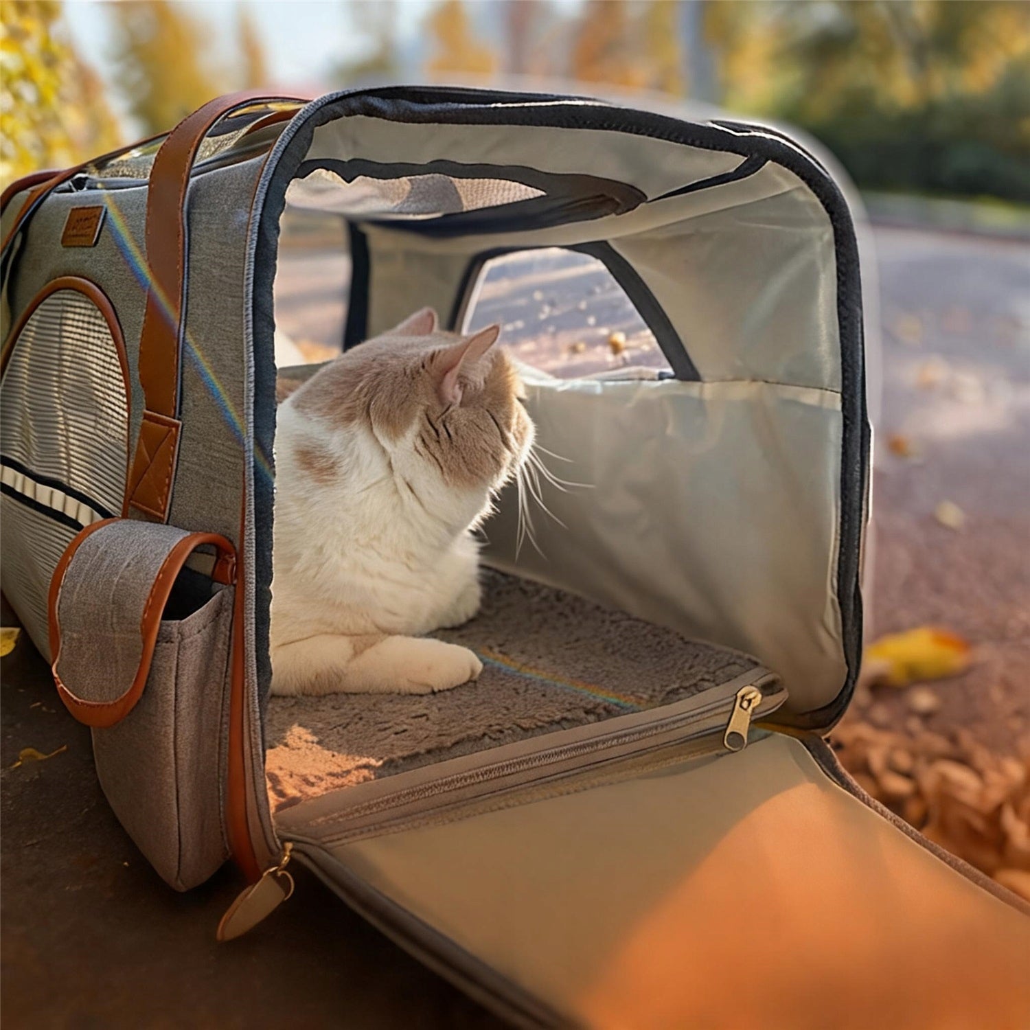 STURDY PET DOG CAT CARRIER TRAVEL BAG SOFT MAT LIGHTWEIGHT Product weight with unit packaging 1 kg