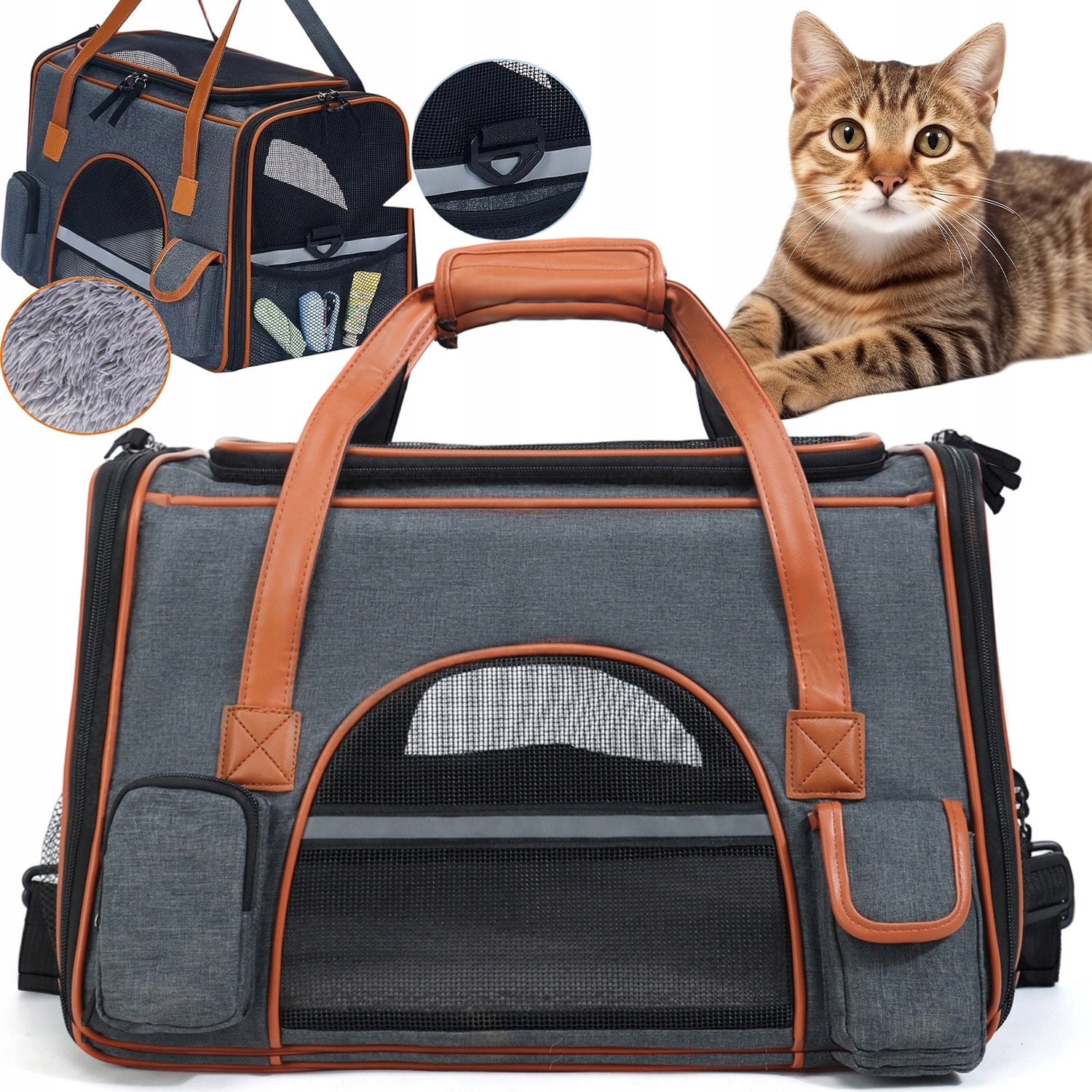 STURDY PET DOG CAT CARRIER TRAVEL BAG SOFT MAT LIGHTWEIGHT