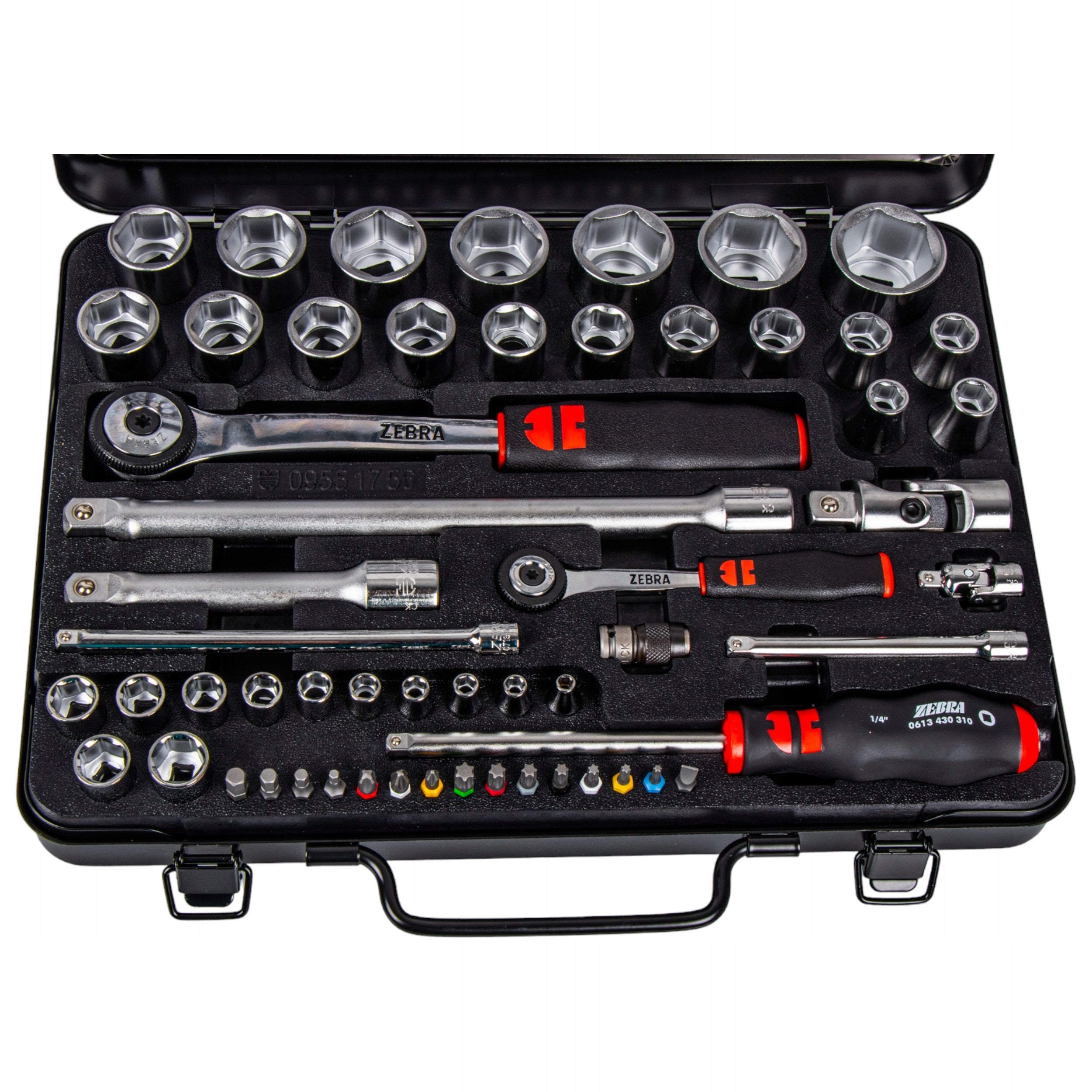 STURDY SOCKET WRENCH SET 1/4" + 1/2" Wurth Zebra 56 pieces Manufacturer code 09651756960