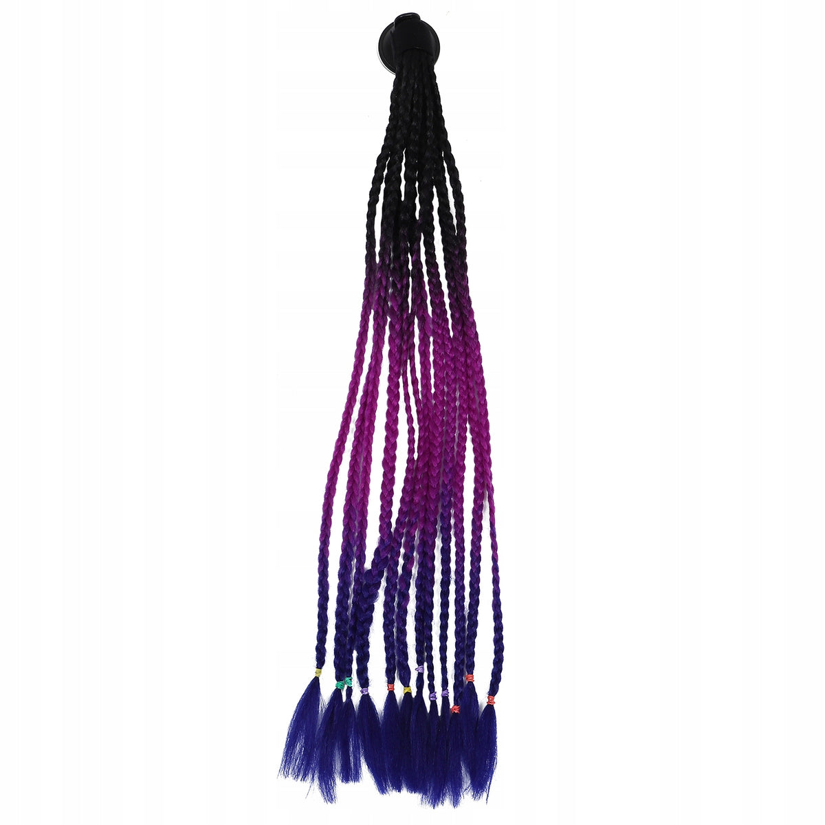 STYLISH BLACK ARTIFICIAL PONYTAIL BRAID FOR HELMET DECORATION Manufacturer no brand