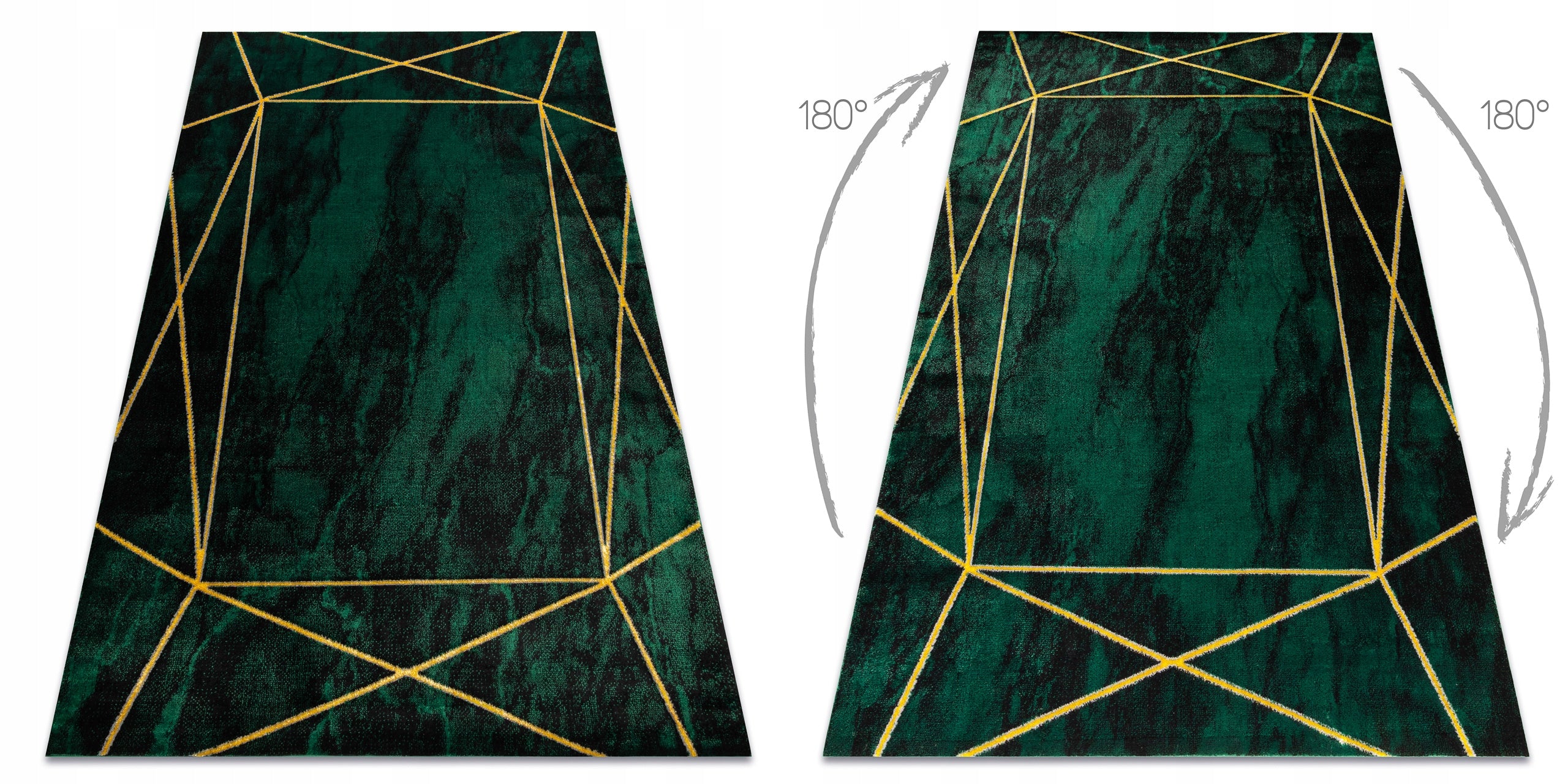 STYLISH CARPET 160x220 cm bottle green #AF427 Manufacturer code AF427