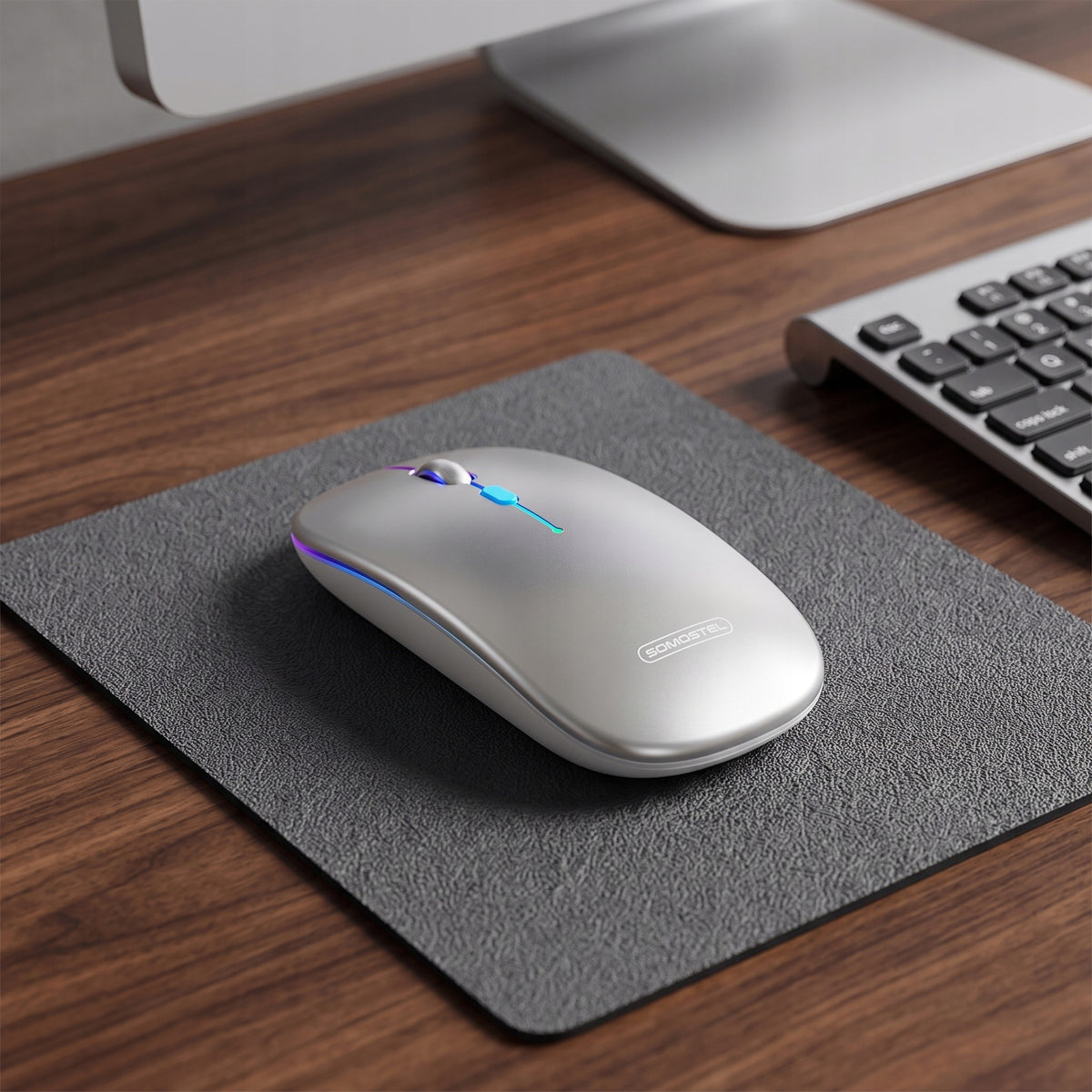 STYLISH COMPUTER MOUSE WIRELESS OPTICAL RGB LED WHITE Sensor optical