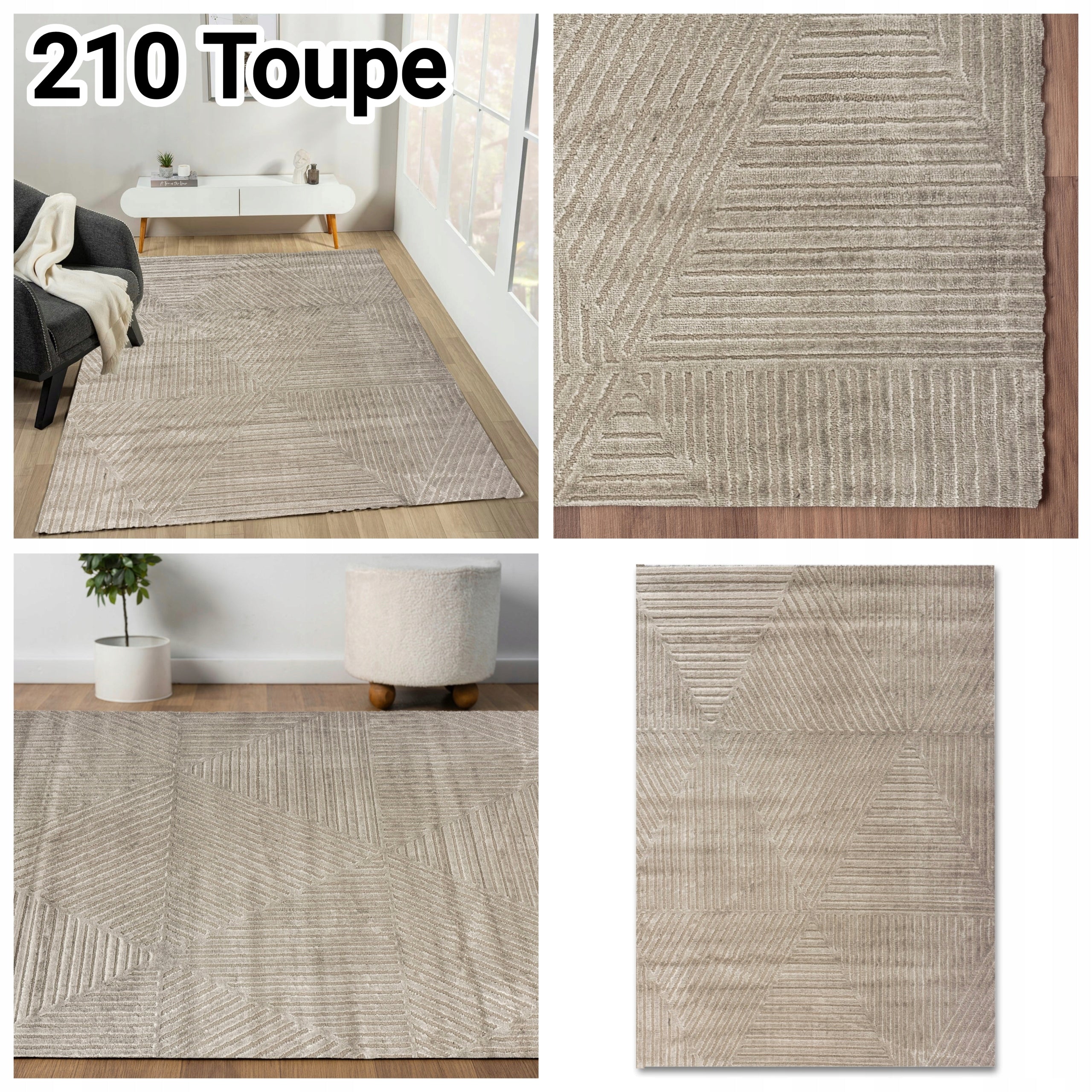 STYLISH CREAM DURABLE LIVING ROOM RUG 120x170 PREMIUM GREY VARIOUS DESIGNS Kind with short hair