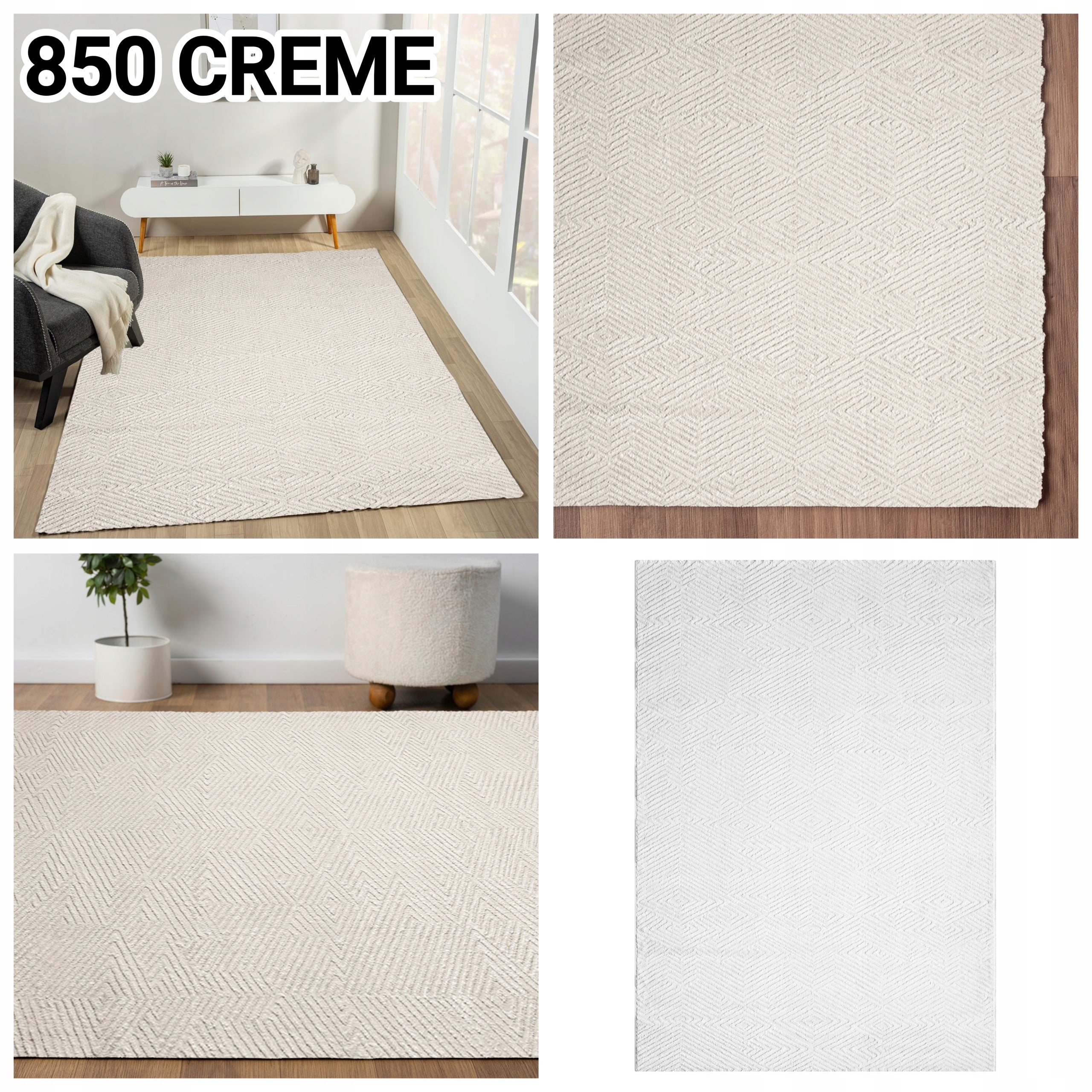 STYLISH LARGE CARPET 240x330 for LIVING ROOM approx 250x350 CREAM GREY MIX OF PATTERNS Manufacturer code Costa