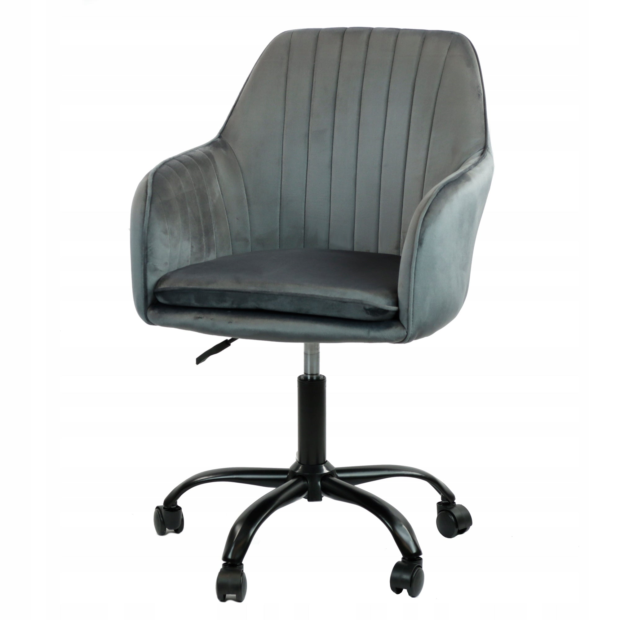 STYLISH UPHOLSTERED SWIVEL GRAPHITE CHAIR FOR DRESSING TABLE DESK LIVING ROOM Manufacturer code ZYON5