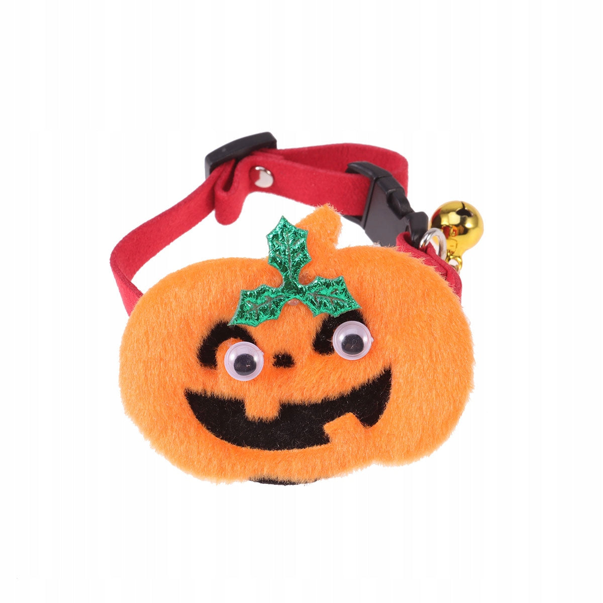 STYLOWA OBROŻA DLA PSA Z DYNIĄ NA HALLOWEEN, REGULOWANA
