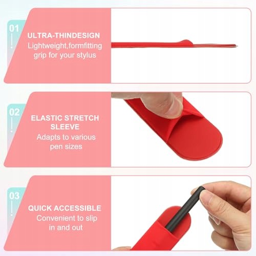 STYLUS HOLDER SELF-ADHESIVE ELASTIC MINIMALIST FABRIC 2 PCS. Brand no brand