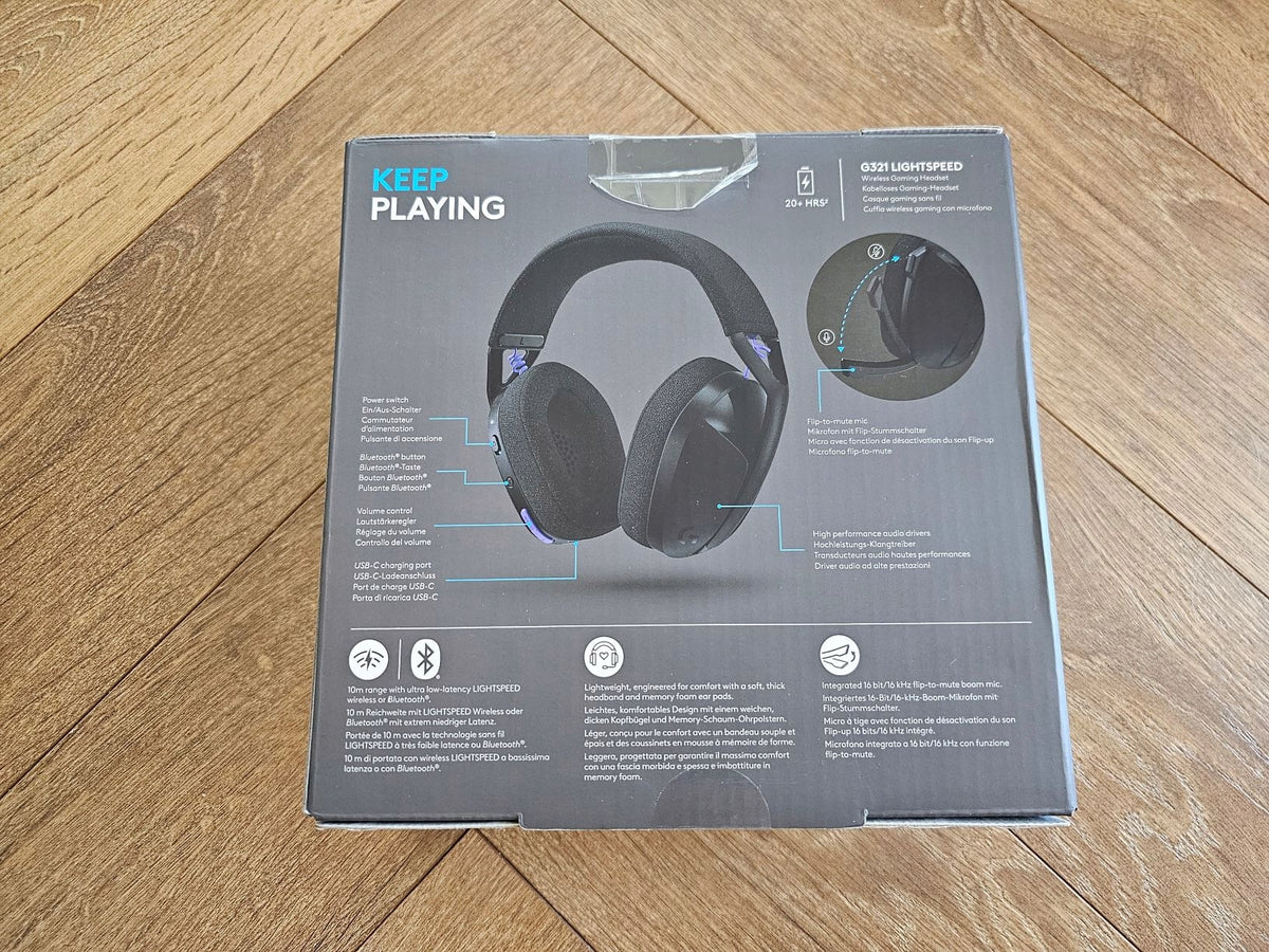 SŁUCHAWKI BEZPRZEWODOWE NAUSZNE LOGITECH G321 LIGHTSPEED BT / NOWE! OKAZJA! Packaging status original