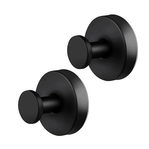 SUCTION CUP HOOKS ROUND STEEL FOR BATHROOM WITHOUT DRILLING 2 PCS.