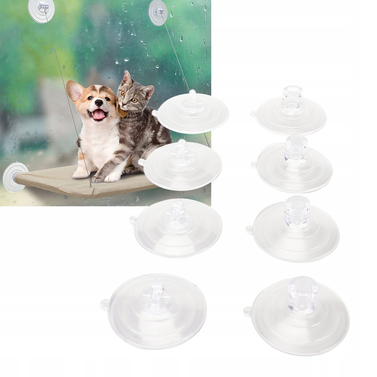SUCTION CUPS FOR HAMMOCK DIAMETER 8CM Packaging status original