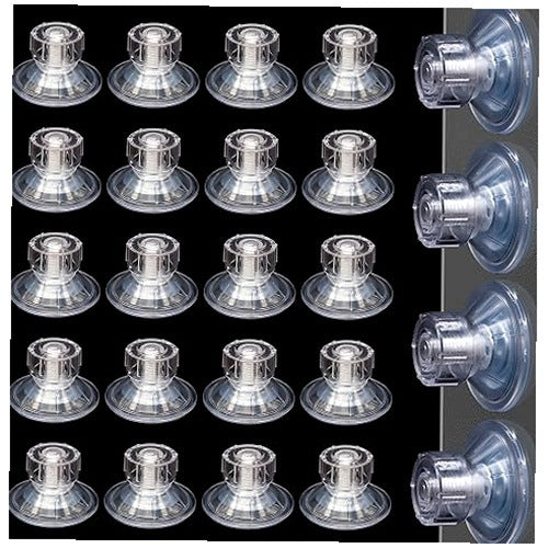 SUCTION CUPS WITH THREAD Ø 45 MM FOR AQUARIUM WHEEL COVERS 24 PCS FOR HOME