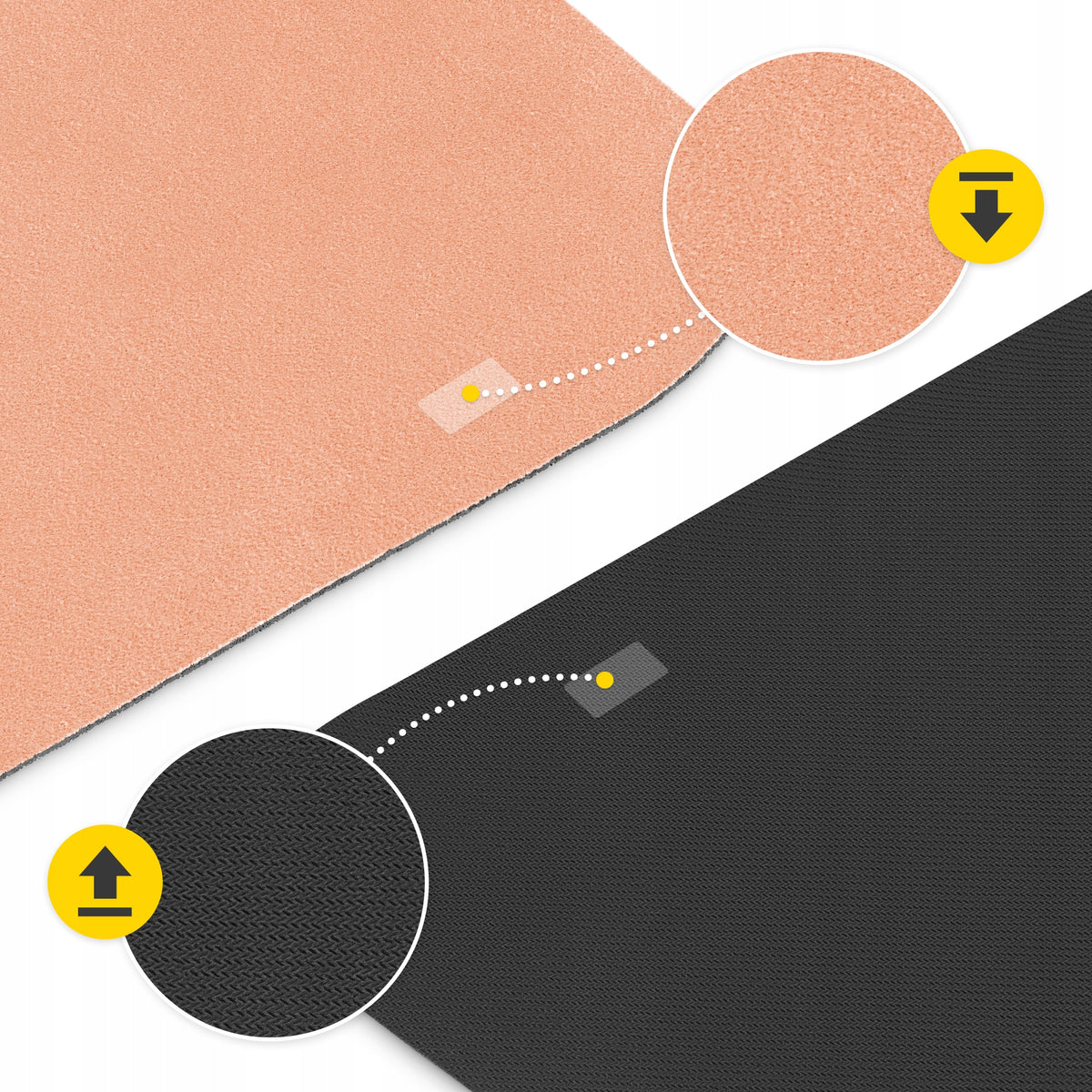 SUEDE MAT FOR YOGA AND EXERCISE FOR MEDITATION AND PILATES LIGHT SOFT 1,5 MM Color orange