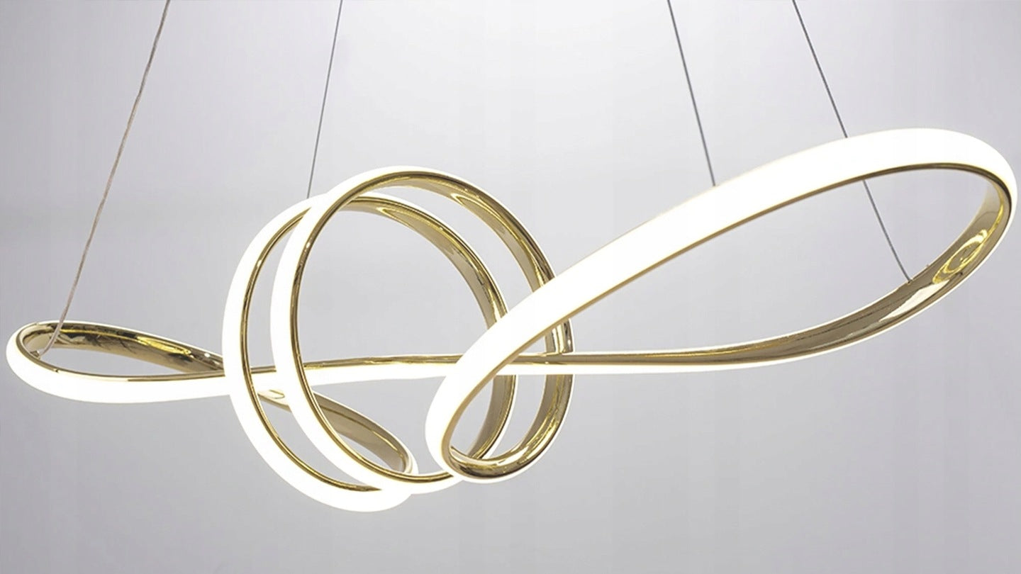 Moderne LED-Deckenleuchte + Pilot App824-CP Gold 