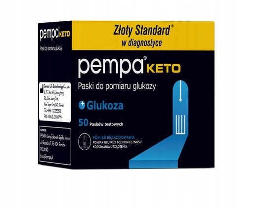 SUGAR GLUCOSE MEASURING STRIPS FOR GLUCOSE METER PEMPA KETOMETER 2-in-1 device
