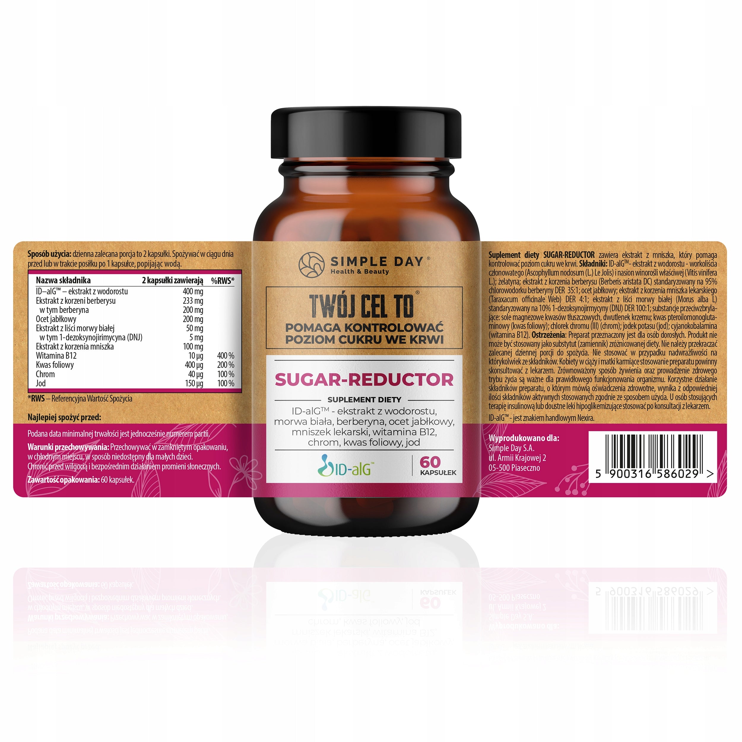 SUGAR REDUCTOR SLIMMING FAT REDUCTION SUGAR CONTROL Packaging status original