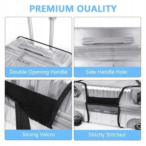 SUITCASE COVER 28 INCHES CLEAR PVC WATERPROOF PROTECTIVE Brand no brand
