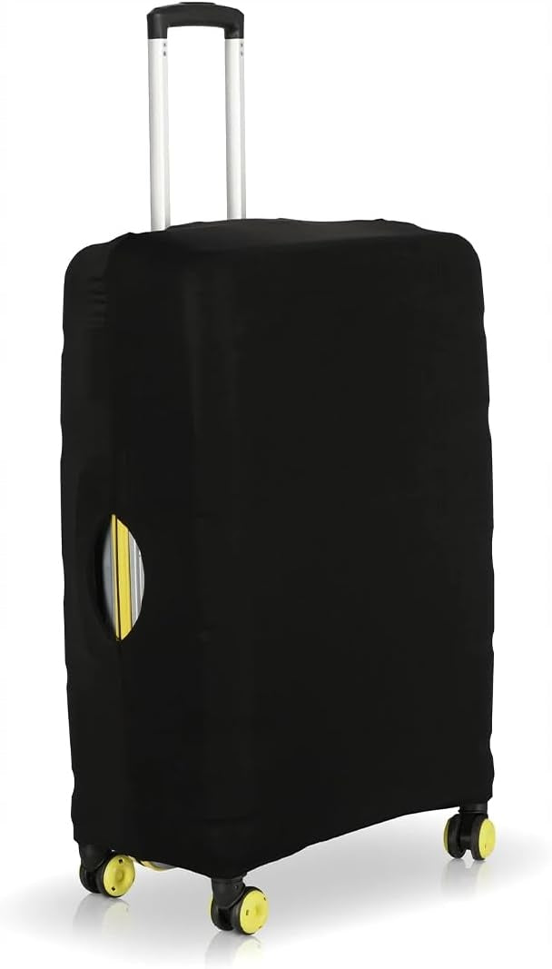 SUITCASE COVER FLEXIBLE SCRATCH PROTECTION SOLID BLACK