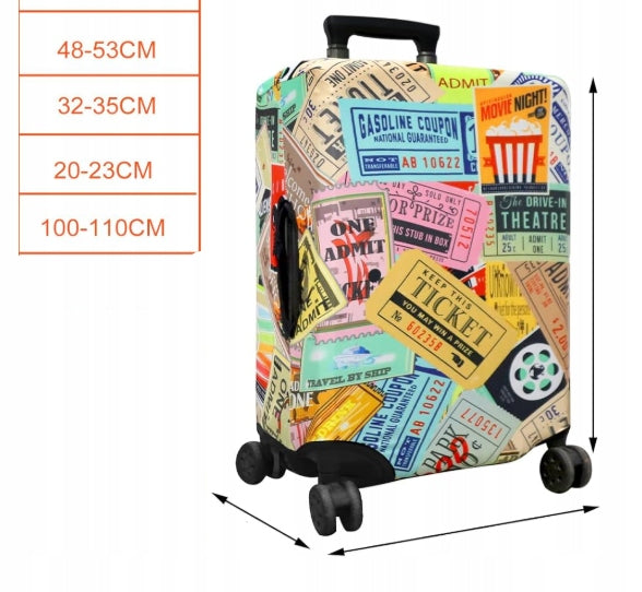 SUITCASE COVER FLEXIBLE SCRATCH PROTECTION SOLID COLOR Color multicolor