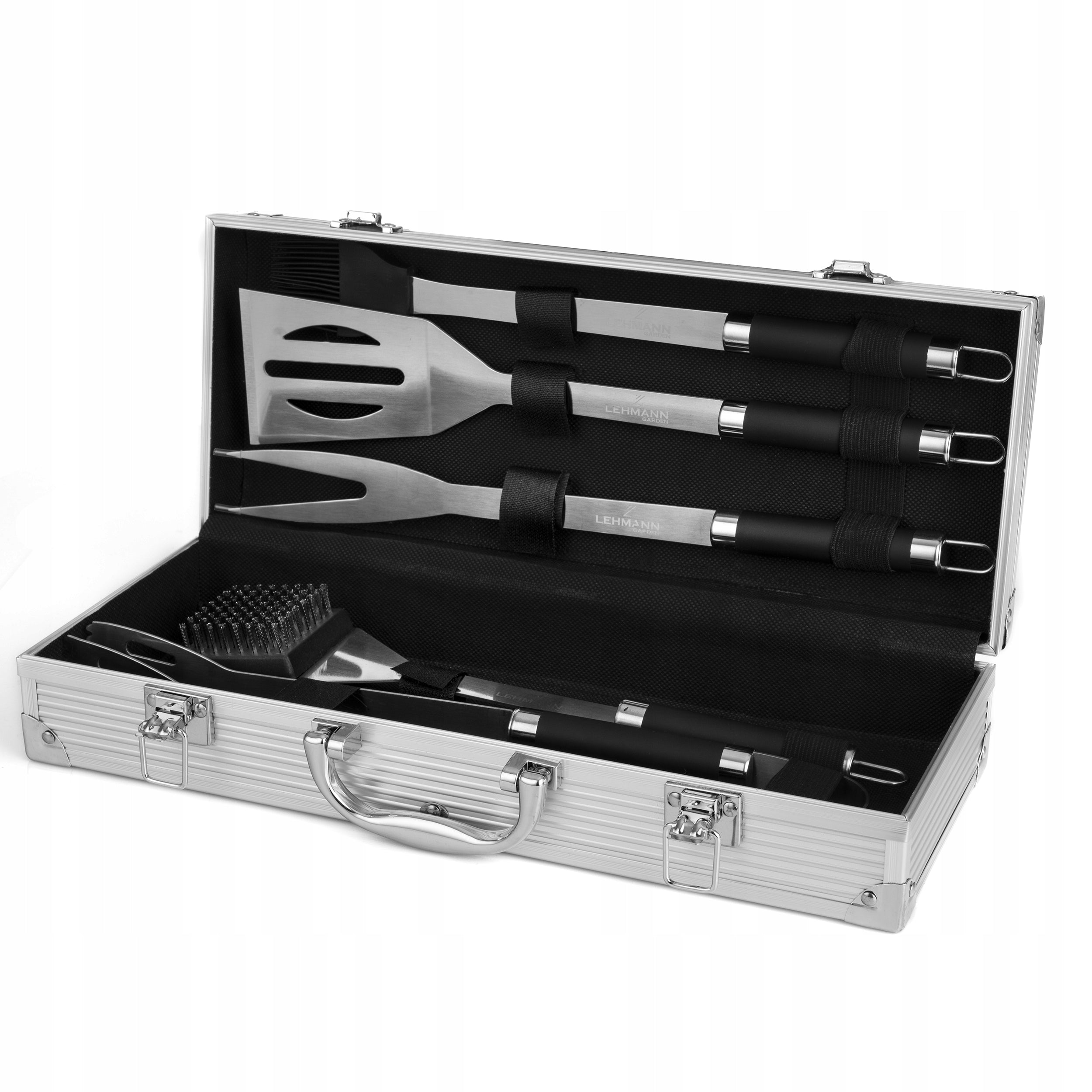 SUITCASE CUTLERY SET ACCESSORIES FOR GRILL XXL UTENSILS CUTLERY STEEL EAN (GTIN) 5903754420191
