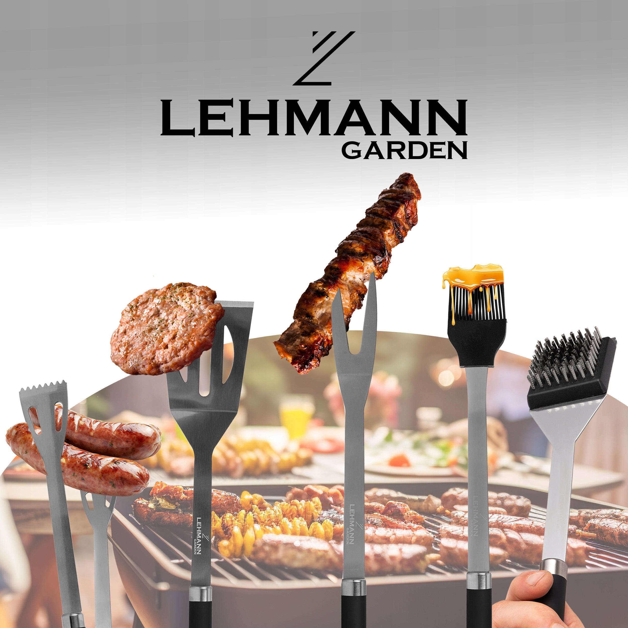 SUITCASE CUTLERY SET ACCESSORIES FOR GRILL XXL UTENSILS CUTLERY STEEL Number of pieces in the package 6